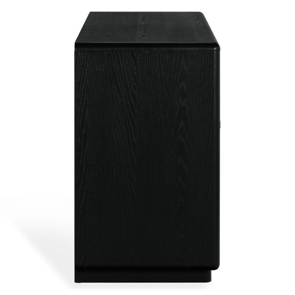Safavieh Alanna Hand-Carved Solid Wood Six Drawer Dresser for Transitional Bedroom Storage Black SFV2237C
