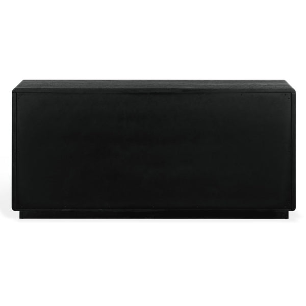 Safavieh Alanna Hand-Carved Solid Wood Six Drawer Dresser for Transitional Bedroom Storage Black SFV2237C