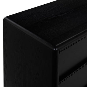 Safavieh Alanna Hand-Carved Solid Wood Six Drawer Dresser for Transitional Bedroom Storage Black SFV2237C
