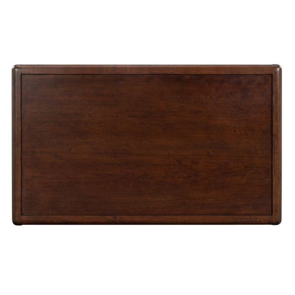 Safavieh Bellabrianna Traditional Single Drawer Nightstand Rich Cherry Wood with Metal Accents Dark Cherry SFV2238A