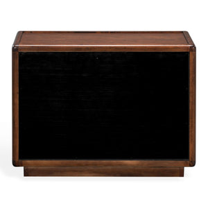 Safavieh Bellabrianna Traditional Single Drawer Nightstand Rich Cherry Wood with Metal Accents Dark Cherry SFV2238A