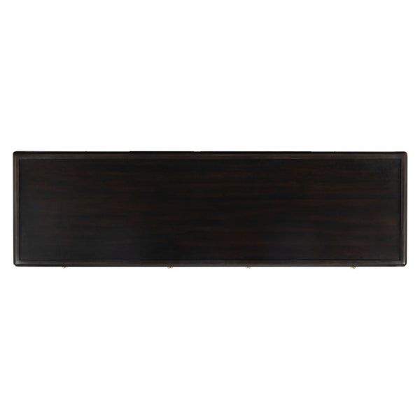 Safavieh Bellabrianna Six Drawer Wide Wood Dresser with Metal Hardware for Traditional Bedrooms Black SFV2239B