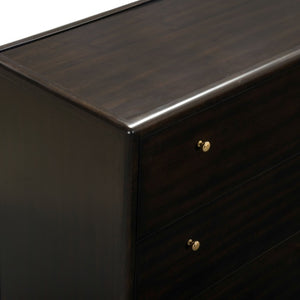Safavieh Bellabrianna Six Drawer Wide Wood Dresser with Metal Hardware for Traditional Bedrooms Black SFV2239B