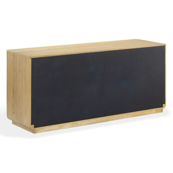 Safavieh Carmilla Six Drawer Dresser with Hammered Metal Hardware and Warm Oak Wood Finish Brown Oak SFV2242A
