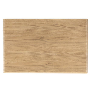 Safavieh Talia Solid Wood Nightstand with Two Drawers Rubber Oak Veneer Bedroom Storage BROWN OAK SFV2243A