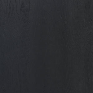 Safavieh Talia Solid Wood Nightstand with Two Drawers Rubber Oak Veneer Bedroom Storage BLACK SFV2243B