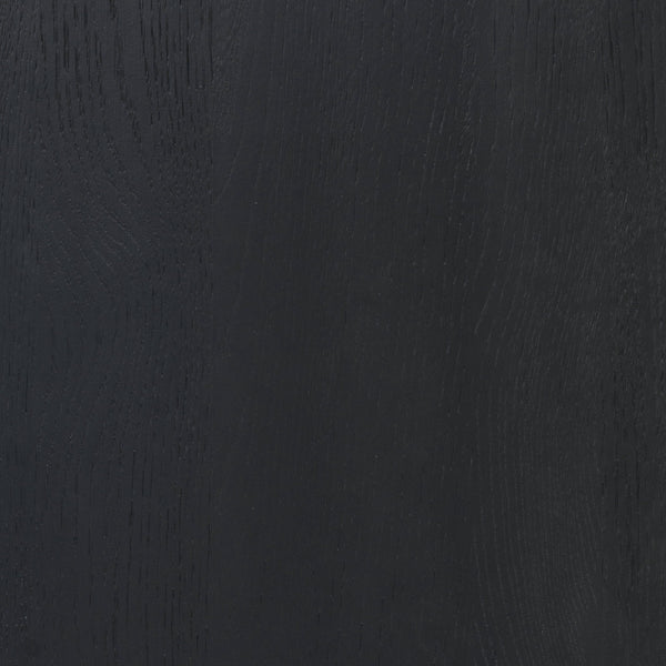 Safavieh Talia Solid Wood Nightstand with Two Drawers Rubber Oak Veneer Bedroom Storage BLACK SFV2243B