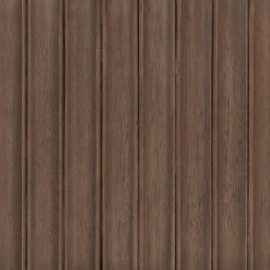 Safavieh Cynthia Round Fluted Wood Coffee Table Low Profile Sculptural Oak Living Room Accent Dark Brown Oak SFV2244B