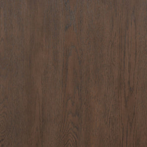 Safavieh Cynthia Round Fluted Wood Coffee Table Low Profile Sculptural Oak Living Room Accent Dark Brown Oak SFV2244B