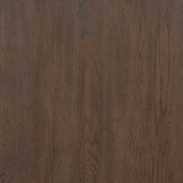Safavieh Cynthia Round Fluted Wood Coffee Table Low Profile Sculptural Oak Living Room Accent Dark Brown Oak SFV2244B
