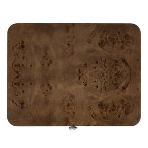 Safavieh Josephina Burl Walnut Two Drawer Nightstand with Silver Hardware for Modern Bedrooms SFV2248A