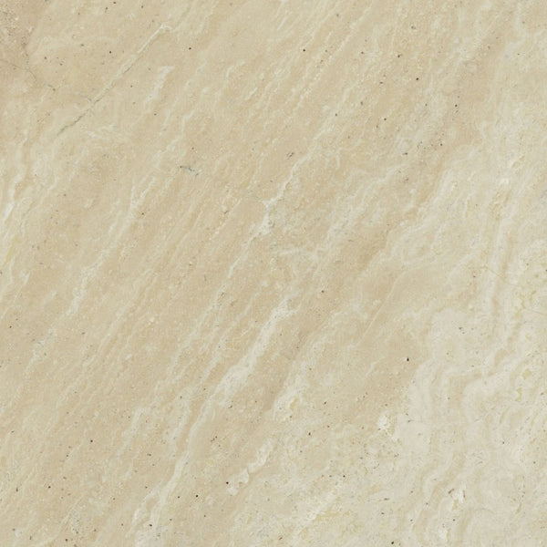 Safavieh Alysandria Round Travertine Stone Top Side Table with Warm Oak Base for Modern Interiors Brown Oak SFV2252B