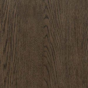 Safavieh Alysandria Travertine Stone Top Nightstand with Oak Base and Single Drawer Storage Dark Brown Oak SFV2254A