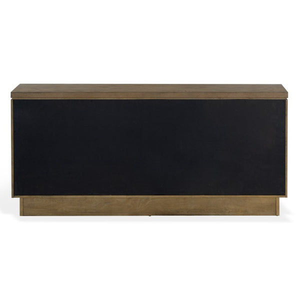 Safavieh Alysandria Six Drawer Wood Top Dresser with Rich Grain Finish for Bedroom Storage Dark Brown Oak SFV2256A