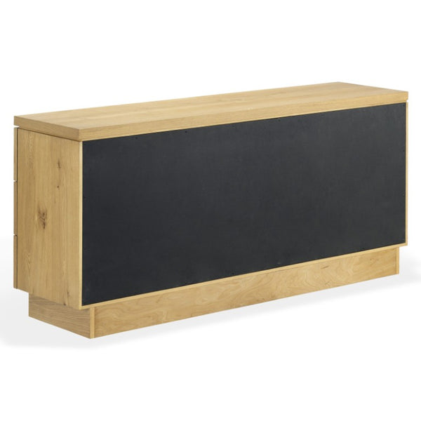 Safavieh Alysandria Six Drawer Wood Top Dresser with Rich Grain Finish for Bedroom Storage Brown Oak SFV2256B