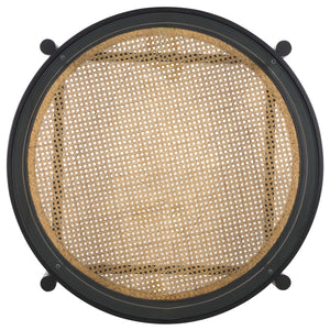 Safavieh Karyna Rattan And Glass Coffee Table Black / Natural SFV2300B