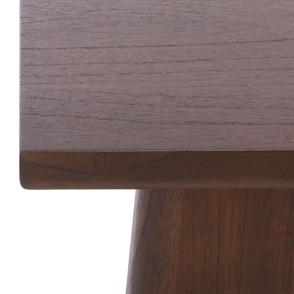 Safavieh Ryllae Elm Wood Sofa Table Slim Walnut Finish Entryway or Living Room Accent SFV2303C-2BX