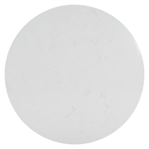 Safavieh Puck Round Marble Top Coffee Table - Two-tiered Natural Wood Base For Stylish Home Decor Display Natural ,White Wood ,Marble Sfv2305a