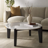 Safavieh Garcia Marble Top Coffee Table Black / White SFV2306B