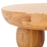 Safavieh Hayliette Round Wood Coffee Table Natural Wood SFV2309A-2BX