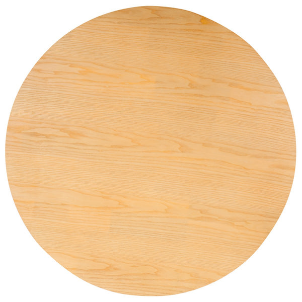 Safavieh Hayliette Round Wood Coffee Table Natural Wood SFV2309A-2BX