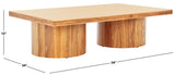 Safavieh Falynn Square Wood Coffee Table Natural Wood SFV2310A-2BX