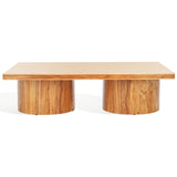 Safavieh Falynn Square Wood Coffee Table Natural Wood SFV2310A-2BX