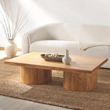 Safavieh Falynn Square Wood Coffee Table Natural Wood SFV2310A-2BX