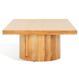 Safavieh Falynn Square Wood Coffee Table Natural Wood SFV2310A-2BX