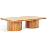 Safavieh Falynn Square Wood Coffee Table Natural Wood SFV2310A-2BX