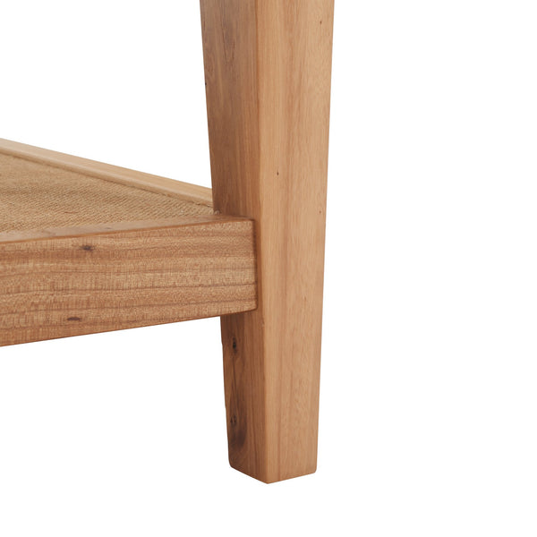 Safavieh Nicolella Square Coffee Table With Glass Top And Linen Shelf – Elegant Elm Wood Frame Design Natural Wood ,Tempered Glass ,Linen Sfv2311a