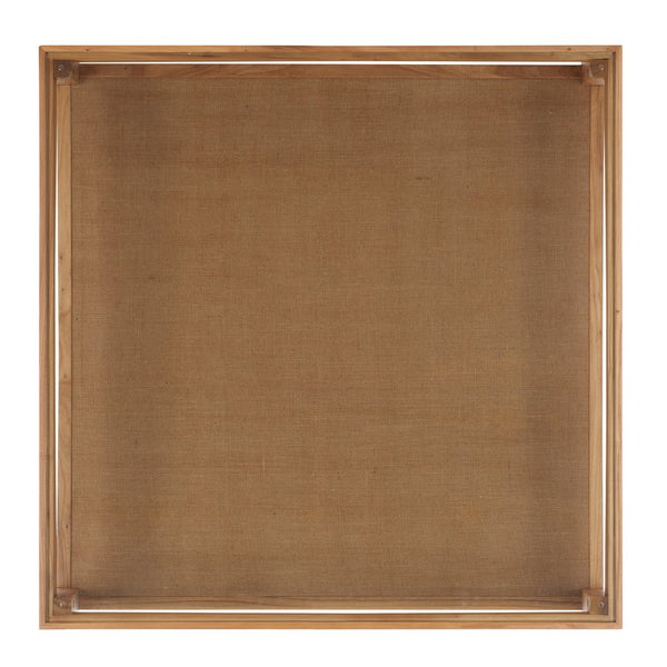 Safavieh Nicolella Square Coffee Table With Glass Top And Linen Shelf – Elegant Elm Wood Frame Design Natural Wood ,Tempered Glass ,Linen Sfv2311a