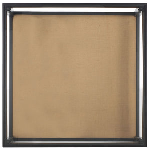 Safavieh Nicolella Square Glass And Linen Coffee Table Black SFV2311B