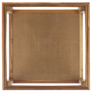 Safavieh Nicolella Elegant Glass And Elm Wood Accent Table With Linen Shelf For Stylish Home Décor Natural Wood ,Tempered Glass ,Linen Sfv2312a