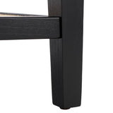 Safavieh Nicolella Square Glass And Linen Accent Table Black SFV2312B