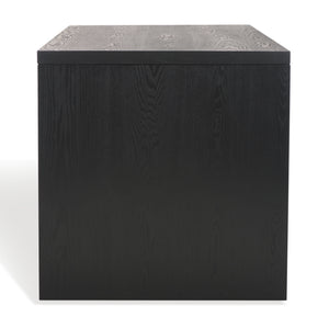 Safavieh Deborah Modern Minimalist Wood Desk With Ample Space And Elegant Elm Grain For Home Office Use Black Wood Sfv2313b-2bx