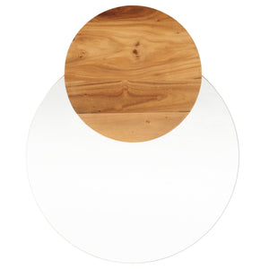 Safavieh Tasharose Wood And Glass Accent Table - Stylish Natural Decor For Modern Home Elegance & Utility Natural ,Clear Wood ,Glass Sfv2314a