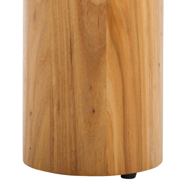 Safavieh Tasharose Wood And Glass Coffee Table - Handcrafted Natural Elm Elegance For Modern Living Rooms Natural ,Clear Wood ,Glass Sfv2315a