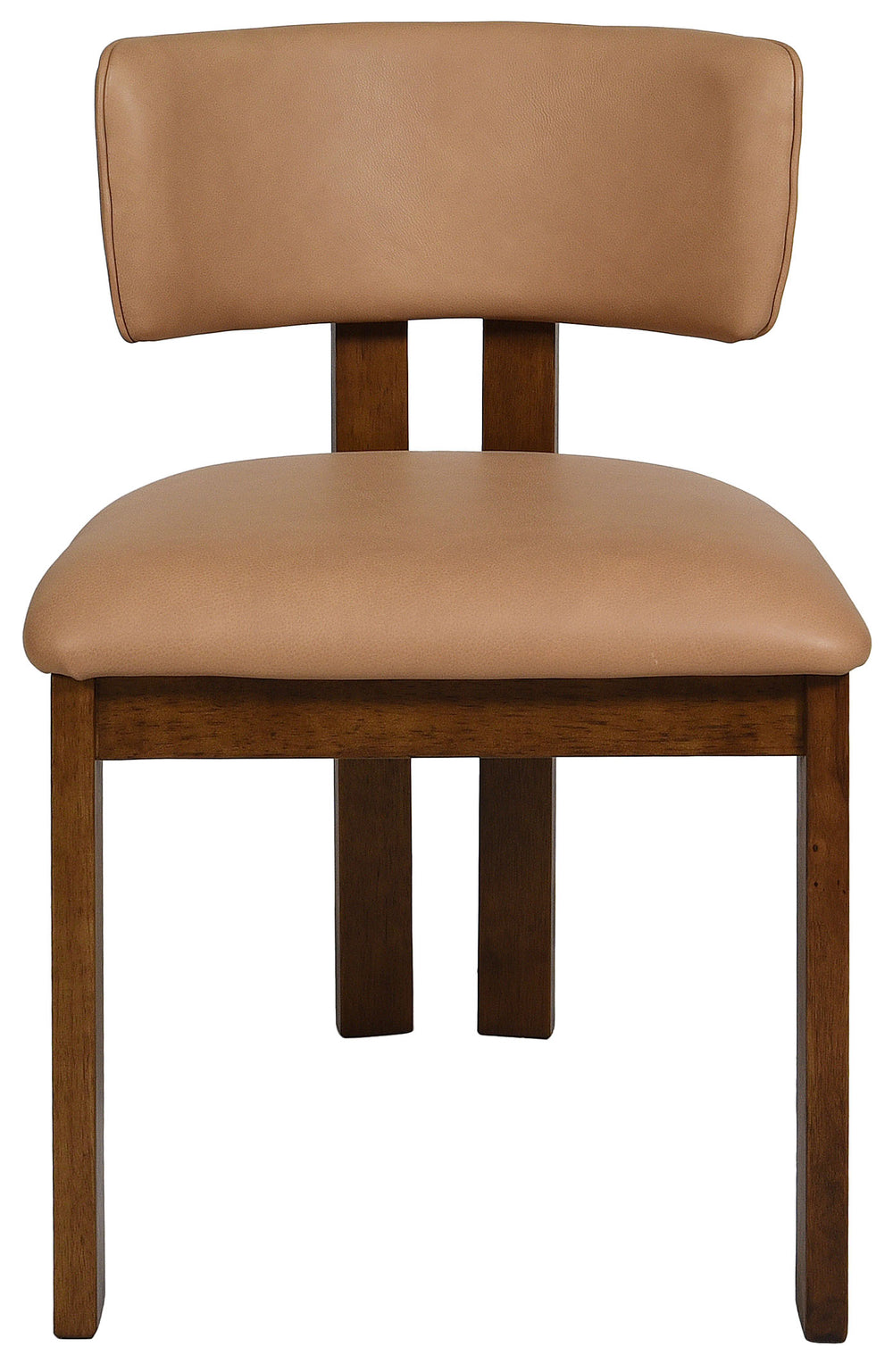 Safavieh Katiya Leather Dining Chair - Elegant Walnut Frame With Luxurious Italian Leather In Deep Brown Brown ,Walnut Wood ,Leather ,Foam Sfv2402a-set2