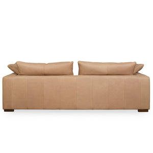 Safavieh Blanca Leather Sofa - Luxurious Brown Italian Leather, Sturdy Rubberwood Frame, Ultimate Comfort & Style Brown Wood ,Leather ,Foam Sfv2404a