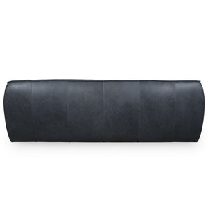 Safavieh Agitha Leather Sofa In Chic Black - Luxurious Italian Design For Stylish Living Room Comfort Black Wood ,Leather ,Foam Sfv2405a