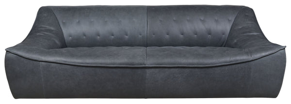 Safavieh Agitha Leather Sofa In Chic Black - Luxurious Italian Design For Stylish Living Room Comfort Black Wood ,Leather ,Foam Sfv2405a