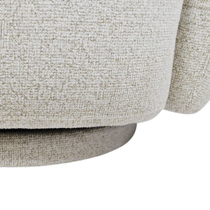 Safavieh Florentina Upholstered Swivel Accent Chair Neutral Fabric Seat for Living Spaces SFV2406C