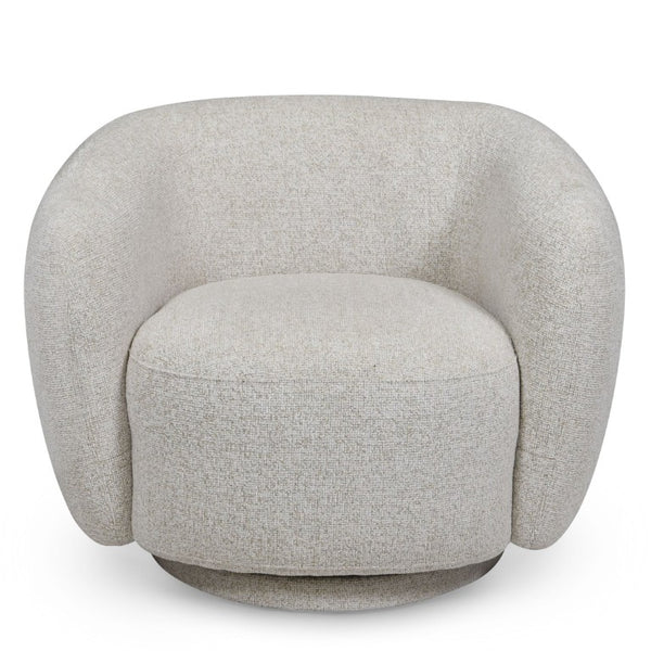 Safavieh Florentina Upholstered Swivel Accent Chair Neutral Fabric Seat for Living Spaces SFV2406C
