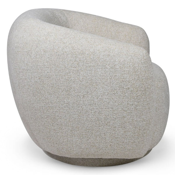 Safavieh Florentina Upholstered Swivel Accent Chair Neutral Fabric Seat for Living Spaces SFV2406C