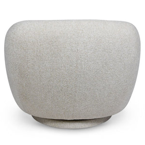 Safavieh Florentina Upholstered Swivel Accent Chair Neutral Fabric Seat for Living Spaces SFV2406C