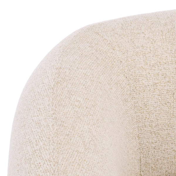 Safavieh Florentina Upholstered Swivel Accent Chair Neutral Fabric Seat for Living Spaces SFV2406C
