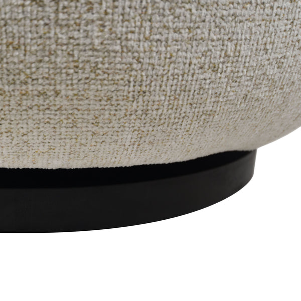 Hannalisa Swivel Chair With Wood Accents And Metal Base, Ergonomic Foam Cushioning, 360° Motion
