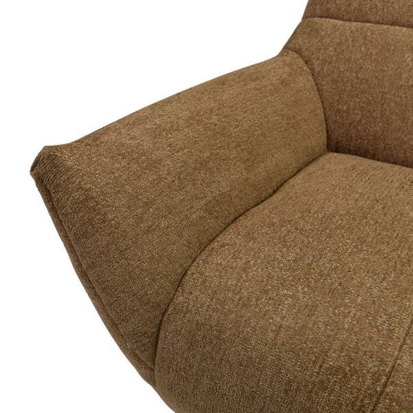 Layletta Swivel Chair With Plush Foam Upholstery, Solid Wood Frame & 360° Metal Base For Comfort And Style