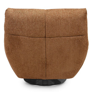 Layletta Swivel Chair With Plush Foam Upholstery, Solid Wood Frame & 360° Metal Base For Comfort And Style